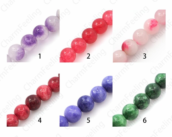Gemstone Beads, Ball Spacer Beads, Natural Stone Spacer Beads, Round Spacer Beads, Gemstone Beads, DIY Jewelry Supplies, 12mm