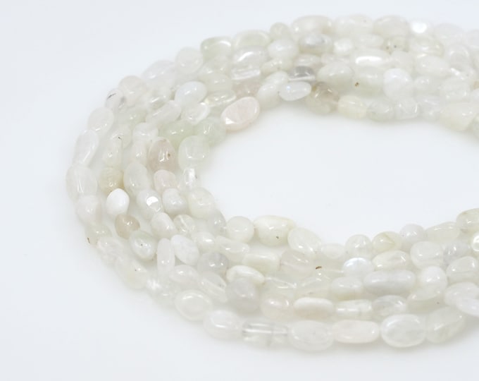 Moonstone Necklace, Opal Chain, Opal Beads, Natural Stone Necklace, AAAA Gem Beads, DIY Bracelet Necklace Accessories, 6x8mm