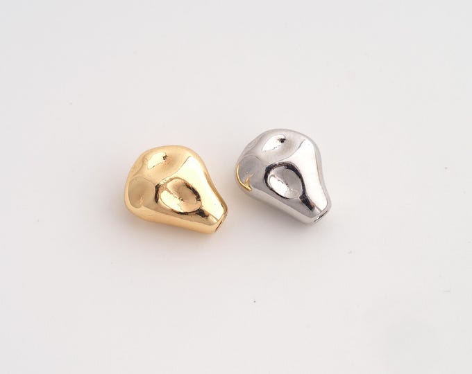18K Gold Filled Irregular Spacer Beads,Irregular Beads,Irregular Beads,DIY Jewelry Supplies,12.6x10.5x6.8mm Hole 2.5mm