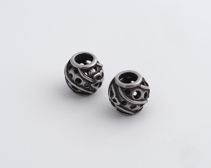 Retro Ball Beads,Retro Round Spacer Beads,Round Ball Beads,DIY Jewelry Accessories 9x8mm