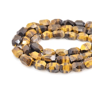 Tiger Eye Stone Beads,Rectangular Tiger Stone Beads,Natural Stone Chain,Gemstone Necklaces,Jewelry Suppliers,Natural Stone Beads,15x20mm