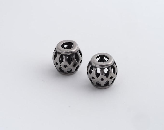 Retro Cylinder Beads,Retro Tube Spacer Beads,Tube Beads,DIY Jewelry Accessories 9.6x9.4mm