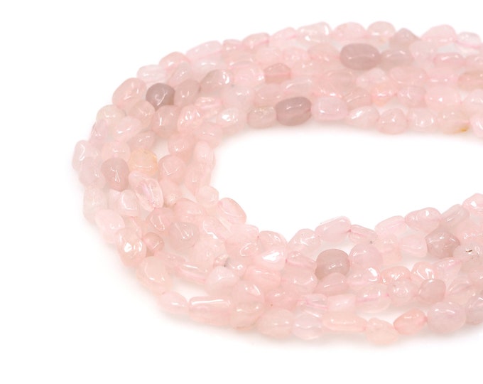Pink Gem Beads, Pink Natural Stone Necklace, Natural Stone Beads, Jewelry Supplier, DIY Bracelet Necklace Accessories, 6x8mm