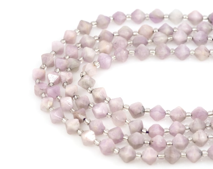 Purple Jade Gemstone Necklace, Faceted Diamond Gemstone Bead, Natural Stone Chain, Natural Stone Bead,DIY Bracelet Necklace Accessories,10mm