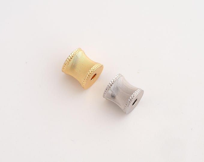 18K Gold Filled Round Spacer Beads,Tube Beads,Round Tube Beads,DIY Jewelry Supplies,8.4x8.3mm Hole 2.8mm