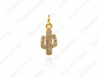 small cactus,cactus pendant,dainty cactus,desert necklace  17*7mm 1PCS