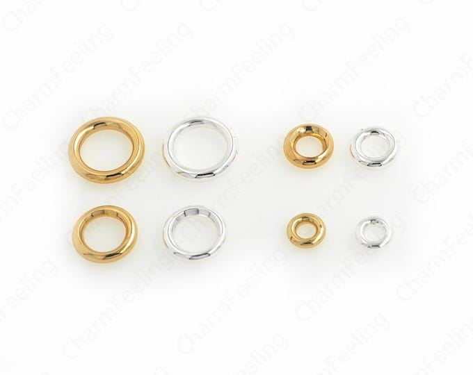 10 pcs Gold Jump Ring, Jump Ring,18K Gold Filled Twist Jump Ring, Open Jump Ring, DIY Jewelry Making Accessories