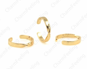 18K Gold Filled Twisted Ring, Stacking Rings, Dainty Gold Ring, Solid Gold Ring, Gold Rings, Gift For Her 1PCS