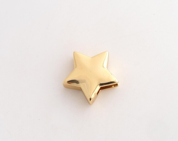 Star Pendant,Celestial Pendant,18K Gold Filled Starburst Charm,DIY Jewelry Accessories,18.6x18x6.8mm