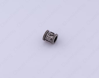 Koraliki dystansowe cylindryczne, Koraliki cylindryczne w stylu vintage, Koraliki dystansowe rurkowe, Koraliki dystansowe rurkowe, Akcesoria koralikowe, 7,5 x 7,2 mm