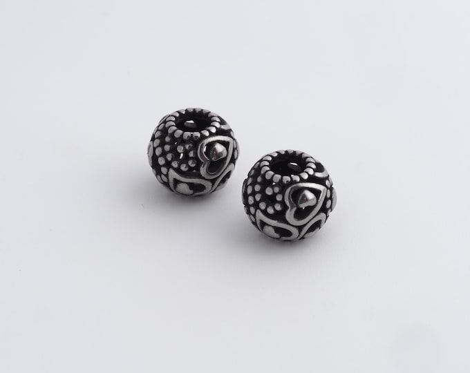 Retro Ball Beads,Retro Round Spacer Beads,Round Ball Beads,DIY Jewelry Accessories 10x8.7mm