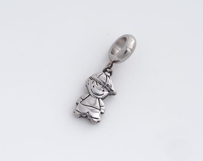 Stainless Steel Character Pendant,Boy Charms,Character Charm, DIY Jewelry Supplies, 26.3x16.3x2.5mm