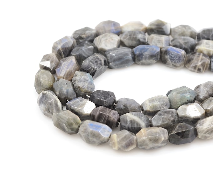 Flash Stone Necklace, Faceted Irregular Shape Gemstone Bead,Natural Stone Chain, Gemstone Necklace,DIY Bracelet Necklace Accessories,15x20mm