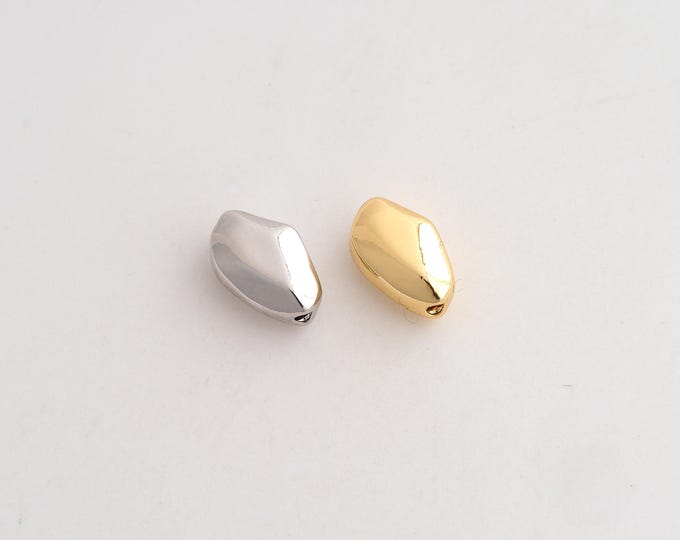 5 pcs 18K Gold Filled Tube Spacer Beads,Tube Beads,Tube Beads,DIY Jewelry Supplies,10.3x6.7x4.5mm Hole 2mm