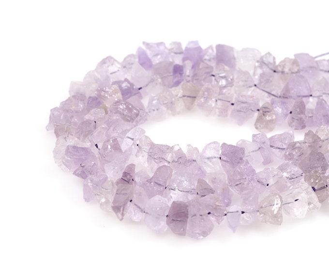 Rough Amethyst Gemstone Beads,Raw Gems Beads,Amethyst Gemstone Chain,Primeval Natural Stone,Unfinished Natural Stone,Gem Chain,7-10x10-15mm