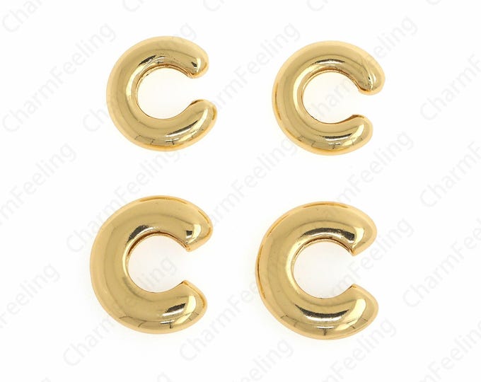 Ear Clip Earrings,Ladies Ear Clips, Pierced Earrings,18K Gold Filled Simple Earrings, C-Shaped Earrings ,Gift for Her,