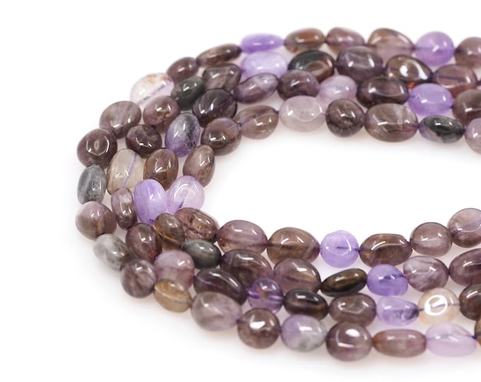 Purple Jade Beads,Natural Purple Jade Gemstone Chain,Natural Stone Bracelet Accessories,Gemstone Necklace Accessories,Purple Jade Charm,8x10