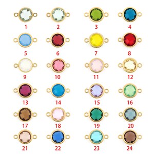 10 pcs,18K Gold Filled Round Connector,Bracelet Necklace Connector,Micropavé CZ Round Charm,Connector Charm,DIY Jewelry Supplies, 6/8/10mm