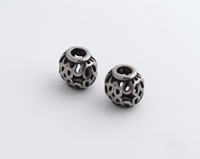 Retro Ball Beads,Retro Round Spacer Beads,Round Ball Beads,DIY Jewelry Accessories 10x10mm
