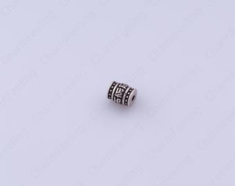 Koraliki dystansowe cylindryczne, Koraliki cylindryczne w stylu vintage, Koraliki dystansowe rurkowe, Koraliki dystansowe rurkowe, Akcesoria koralikowe, 6,8 x 5,4 mm