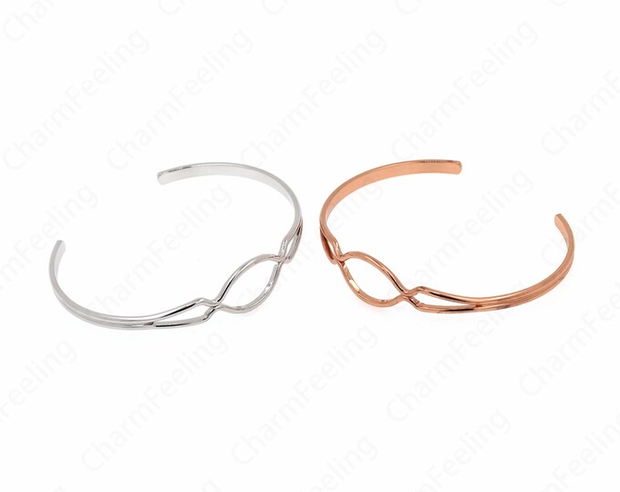 Adjustable Bracelet, 18K Gold Filled Open Bracelet, Simple Bracelet, Gift for Her, Modern Bracelet,17cm