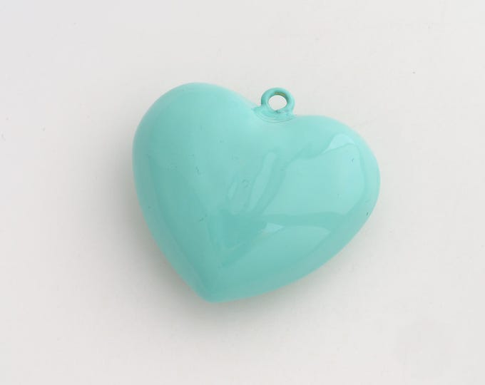 Heart Pendant,Enamel Love Pendant,18K Gold Filled Heart Charm,DIY Jewelry Accessories,38.2x40.5x18mm