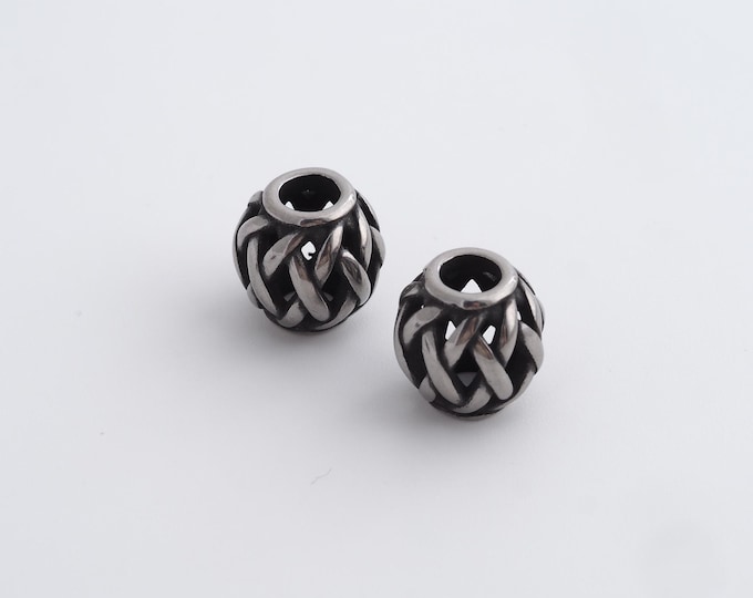 Retro Ball Beads,Retro Round Spacer Beads,Round Ball Beads,DIY Jewelry Accessories 9.8x9.5mm