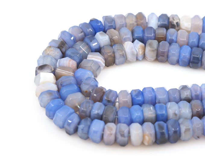 Blue Apatite Beads, Rectangular Gemstone Chain,Natural Stone Bracelet Necklace Accessories, DIY Gem Making Accessories,15mm