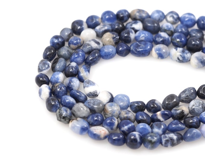 1 Str,Transparent Sapphire Beads, Natural Stone Bracelet Necklace Accessories,Baroque Gemstone Beads, DIY Gem Making Accessories,8x10mm