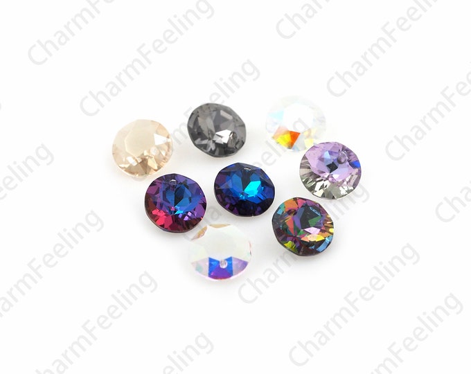 672pcs Crystal Pendants, Classic Cut Crystal 6430 Pendants, DIY Crystal Accessories