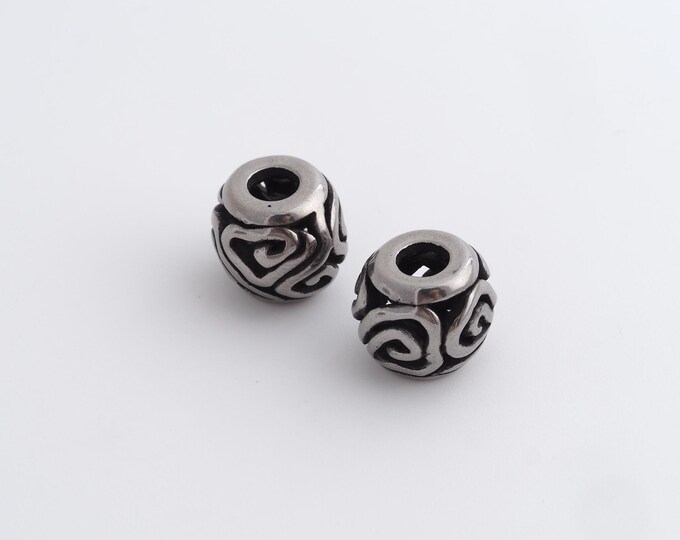 Retro Ball Beads,Retro Round Spacer Beads,Round Ball Beads,DIY Jewelry Accessories 10.5x9.5mm