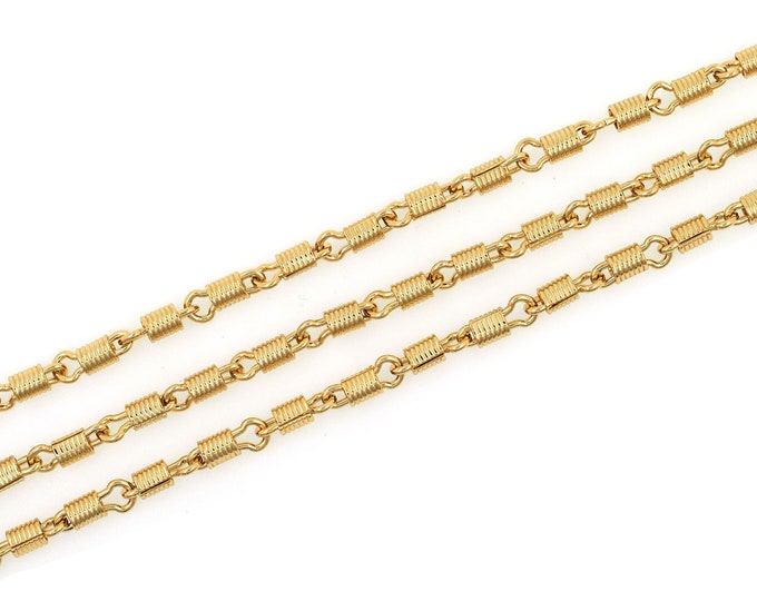 1 meter,18K Gold Filled Brass Chain, Paperclip Necklace, Oval Link Chain,Link Chain, Oval Cable Chain, DIY Bracelet Necklace 3mm