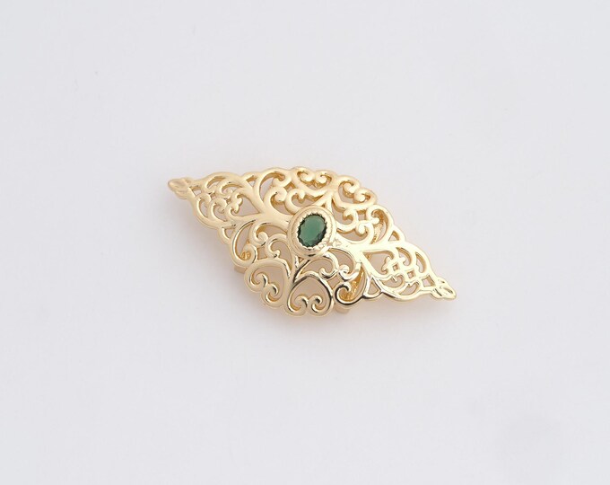 Devil's Eye Pendant, Eye Charm, 18K Gold Filled Eye Necklace, Micropavé CZ Lucky Eye Necklace, DIY Jewelry Supplies, 34x17.8x5.5mm