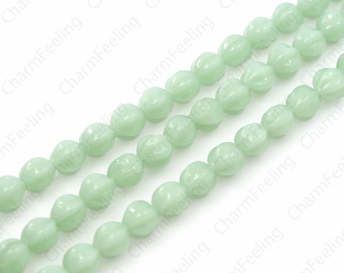 Spherical Spacer Beads, Smooth Ball Beads, Murano Glass Beads, Glass Flower Spacer Beads,Spherical Beads,DIY Jewelry Supplies,10mm