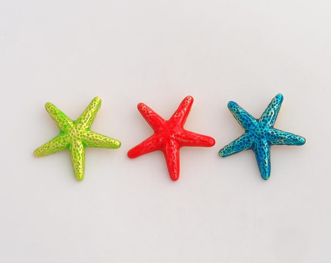 Enamel Starfish Pendant,Starfish Pendant,18K Gold Filled Starfish Charm,DIY Jewelry Accessories,29x30.7x4.2mm