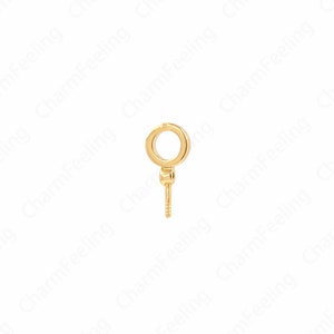 10pcs 18K Gold Filled Bail, Gold Nail Bail, Nail Bail, Used For Pearl Jewelry Accessories 13x6.2x2mm
