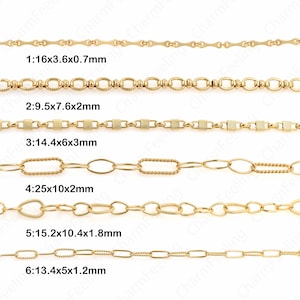 1 meter,Cable Chain,Layered Chain,Raw Brass Welded Chain,18K Gold Filled Brass Square Chain, DIY Bracelet Necklace Chain,