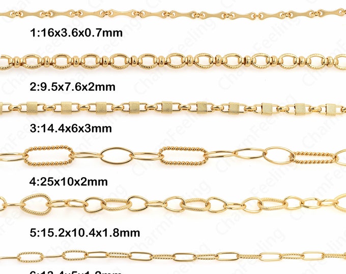 1 meter,Cable Chain,Layered Chain,Raw Brass Welded Chain,18K Gold Filled Brass Square Chain, DIY Bracelet Necklace Chain,