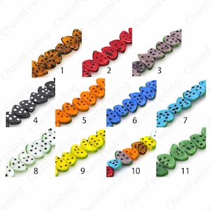Watermelon Glass Beads, Murano Glass Beads, Fruit Beads, Fruit Jewelry, Watermelon Jewelry, DIY Beading Supplies, 17.5x10x5mm