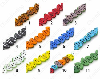 Watermelon Glass Beads, Murano Glass Beads, Fruit Beads, Fruit Jewelry, Watermelon Jewelry, DIY Beading Supplies, 17.5x10x5mm