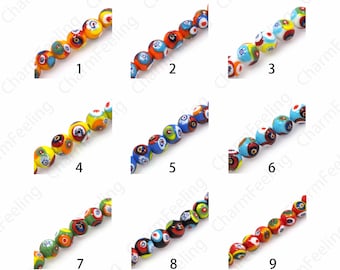 Eye Glass Beads,Gold Persian Glass Beads,Murano Spacer Beads,Glass Jewelry,Glass Spacer Beads,DIY Beading Supplies,12mm