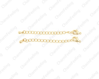 Necklace extension chain, jewelry extension chain, chain adjuster, DIY necklace bracelet tail chain accessories 45mm 1PCS