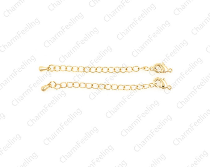 Necklace extension chain, jewelry extension chain, chain adjuster, DIY necklace bracelet tail chain accessories 45mm 1PCS
