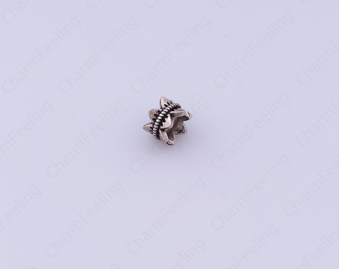 Flower Spacer Beads, 18K Gold Filled Lotus Beads,Retro Style Spacer Beads, DIY Jewelry Supplies,7x5.4mm