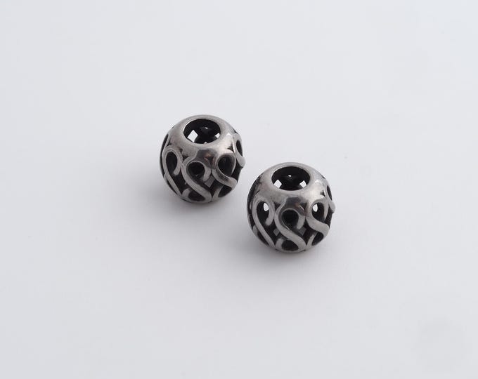 Retro Ball Beads,Retro Round Spacer Beads,Round Ball Beads,DIY Jewelry Accessories 9x8mm