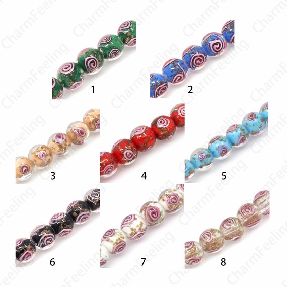 8 mm 500 g de perles rondes en vrac pour bijoux, fabrication