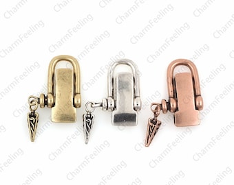 shackle bracelet,brass shackle,shackle with screw,d-ring with screw 1pcs