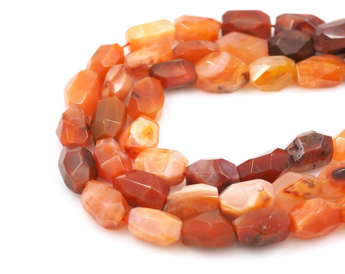 Agate Necklace, Red Agate Bead, Gem Chain, Natural Stone Bead, Jewelry Supplier, DIY Bracelet Necklace Accessories,15x20mm