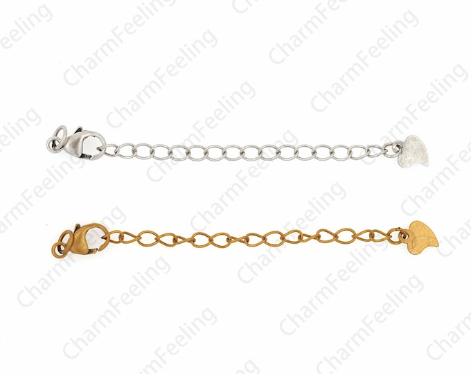 Sterling Silver Extension Chain, 18K Gold Filling Chain Accessories, S925 Silver Tail Chain, Lobster Clasp Chain, DIY Jewelry Supplies, 6cm