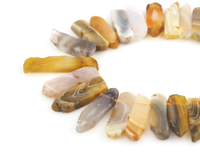 Rectangular Gemstone Chain, Natural Stone Barrel Beads, Bar Gemstone Chain, Natural Stone Necklace, Rectangular Beads, 10-12x28-48mm